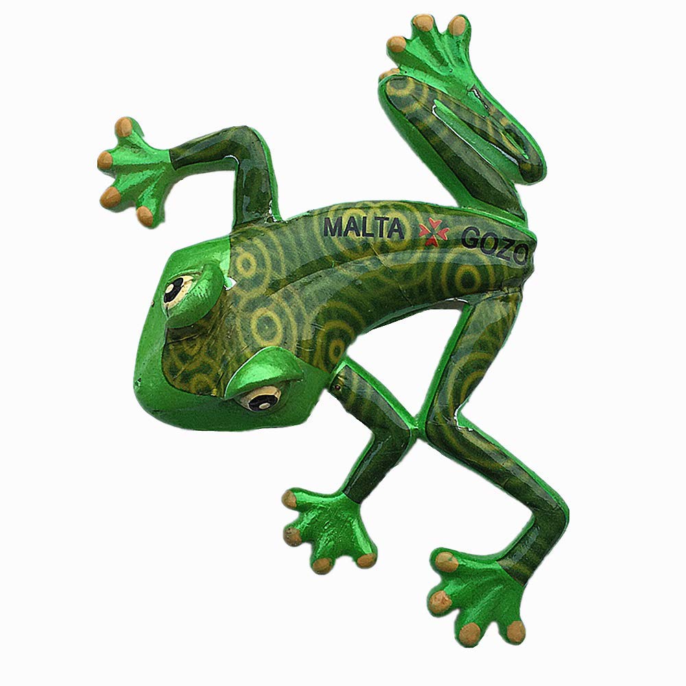 Muyu Magnet Gozo Island Malta Frog Shape 3D Fridge Magnet Travel Souvenir Gift Collection Home Kitchen Decoration Magnetic Sticker, Malta Refrigerator Magnet