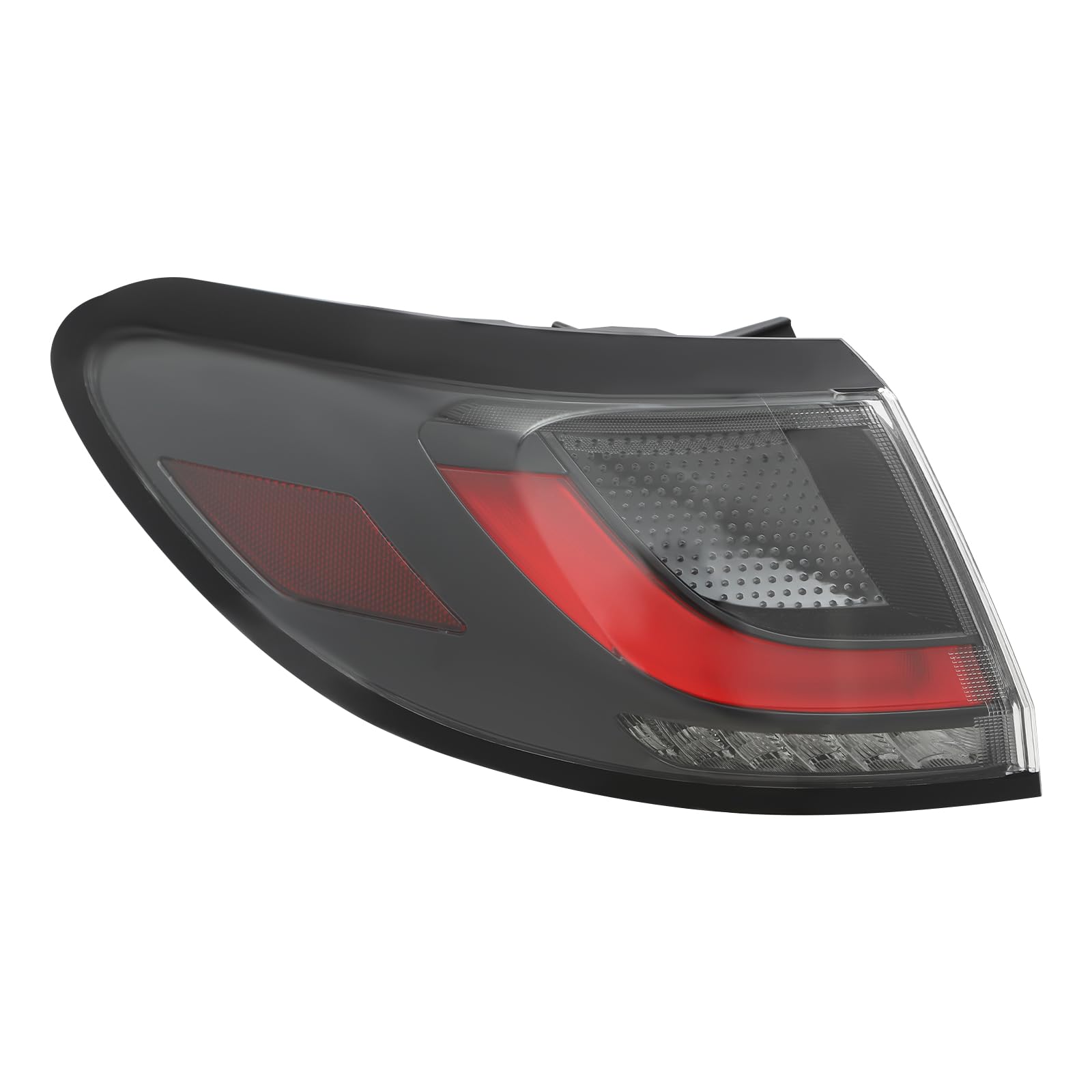 WsrrLun LED Tail Light Assembly for Honda HR-V 2023 2024 Left Driver Side Outer Rear Tail Lamp Replacement Red & Clear Lens Black Housing HO2804125