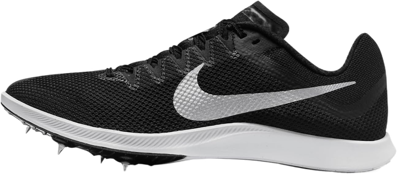 Nike Zoom Rival Track & Field Distance Spikes (FZ9653-001, Black/Black/Metallic Silver) Size 1.5