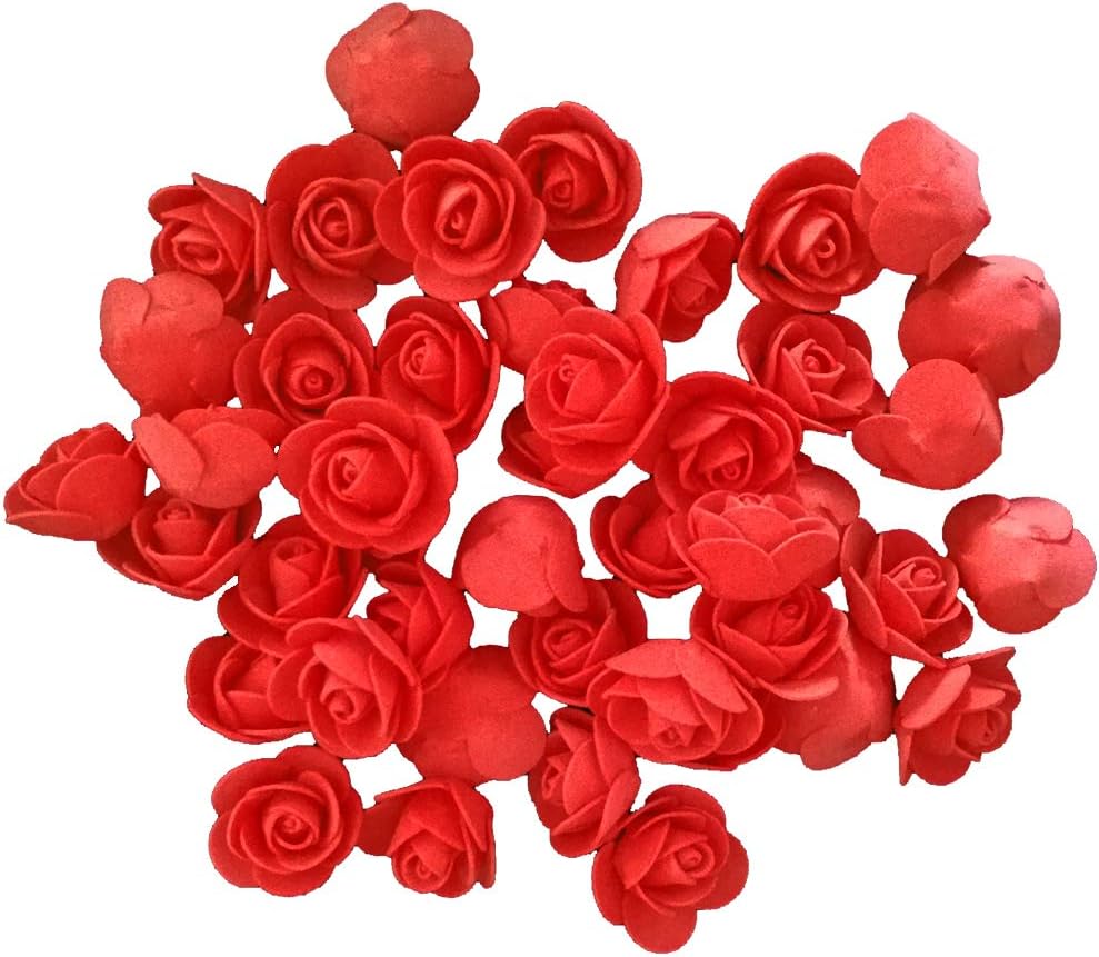 Amazon.com: 100PcsArtificial Flowers Mini Artificial Rose Artificial ...
