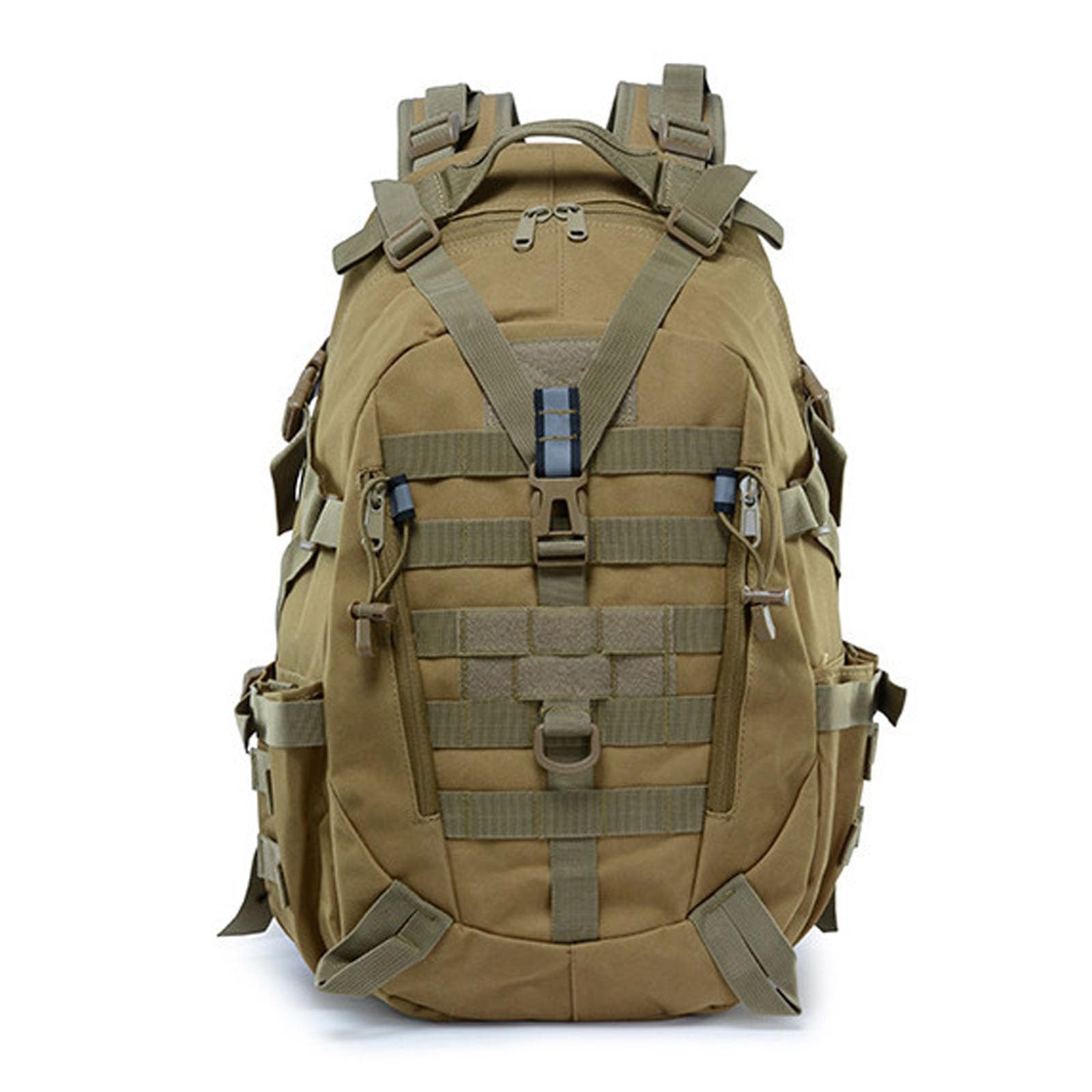 FANDARE Mochila Tácticas Militar 25L Molle Mochila de Asalto del ejército Mochila Bolsa Bug out Mochila de Senderismo para Acampar para Gimnasio Senderismo Acampada con Multiples Bolsillos