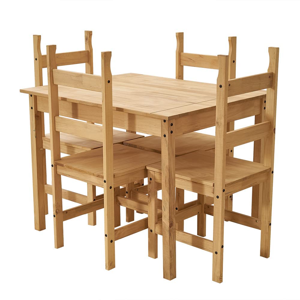 Panana Corona Dining Set With Chairs Home Kitchen Dining Room Furniture Set (Light color-Table with 4 Chairs)