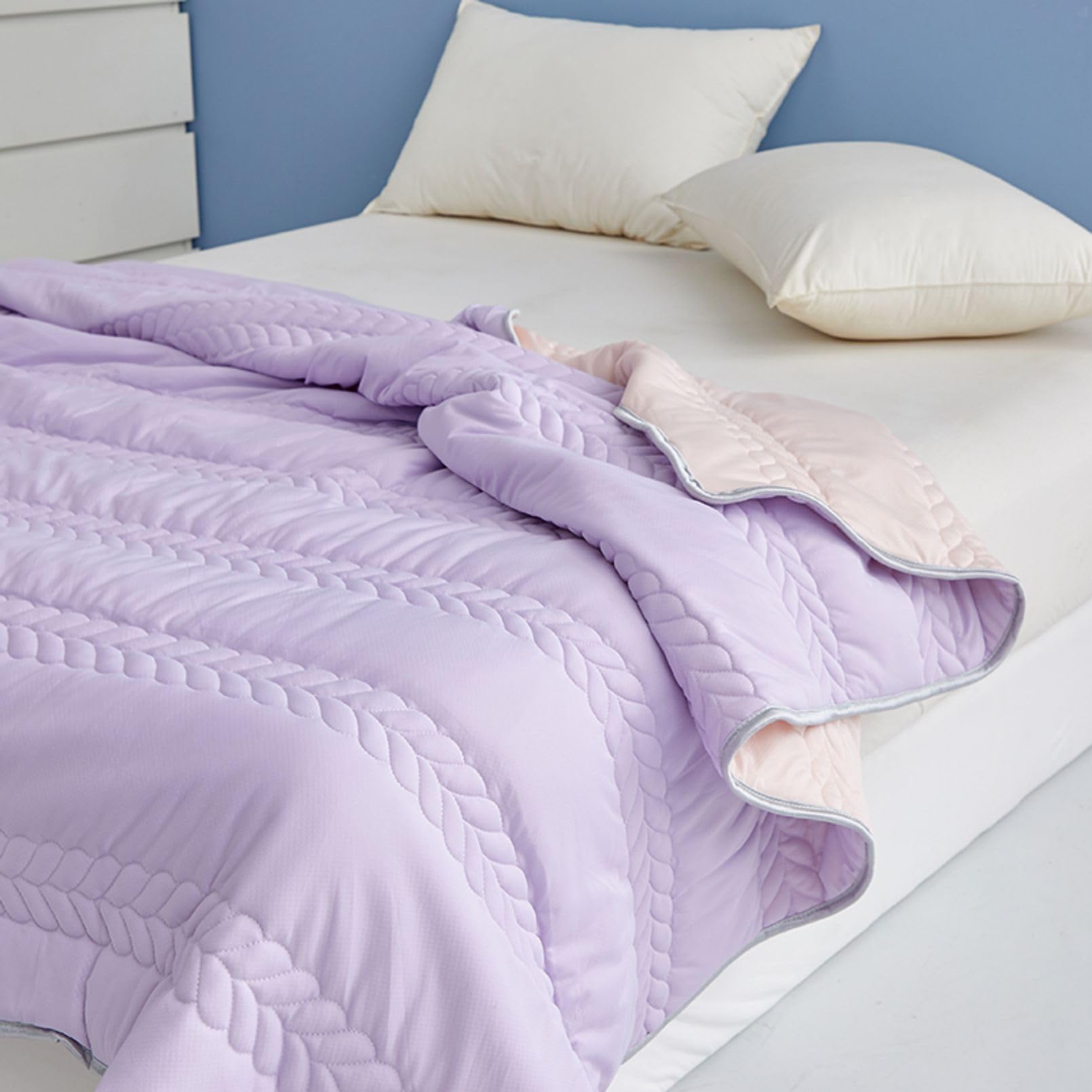Couette rafraîchissante anti transpiration nocturne couverture Queen pour lit double