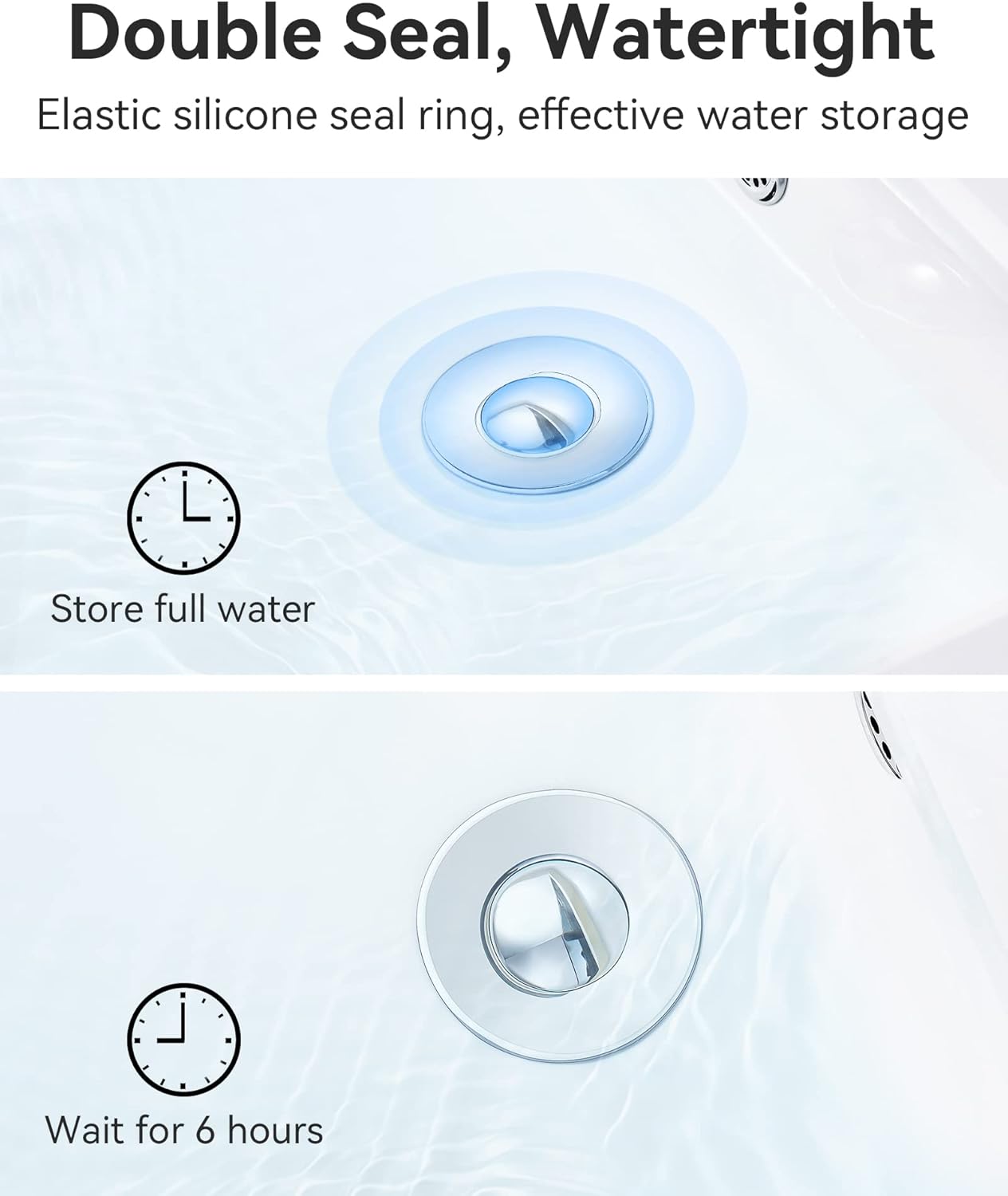 Magichome Sink Plug 2Pcs, Universal Pop Up Sink Plug for 3544mm Drain