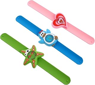 6 Peças Relógio De Desenho Animado Infantil Pulseiras De Silicone Brinquedos Em Massa Kidcraft Playset Tapa Relógio Clip-On Enfermeira Relógio Coração Tapa Lindo Relógio Para