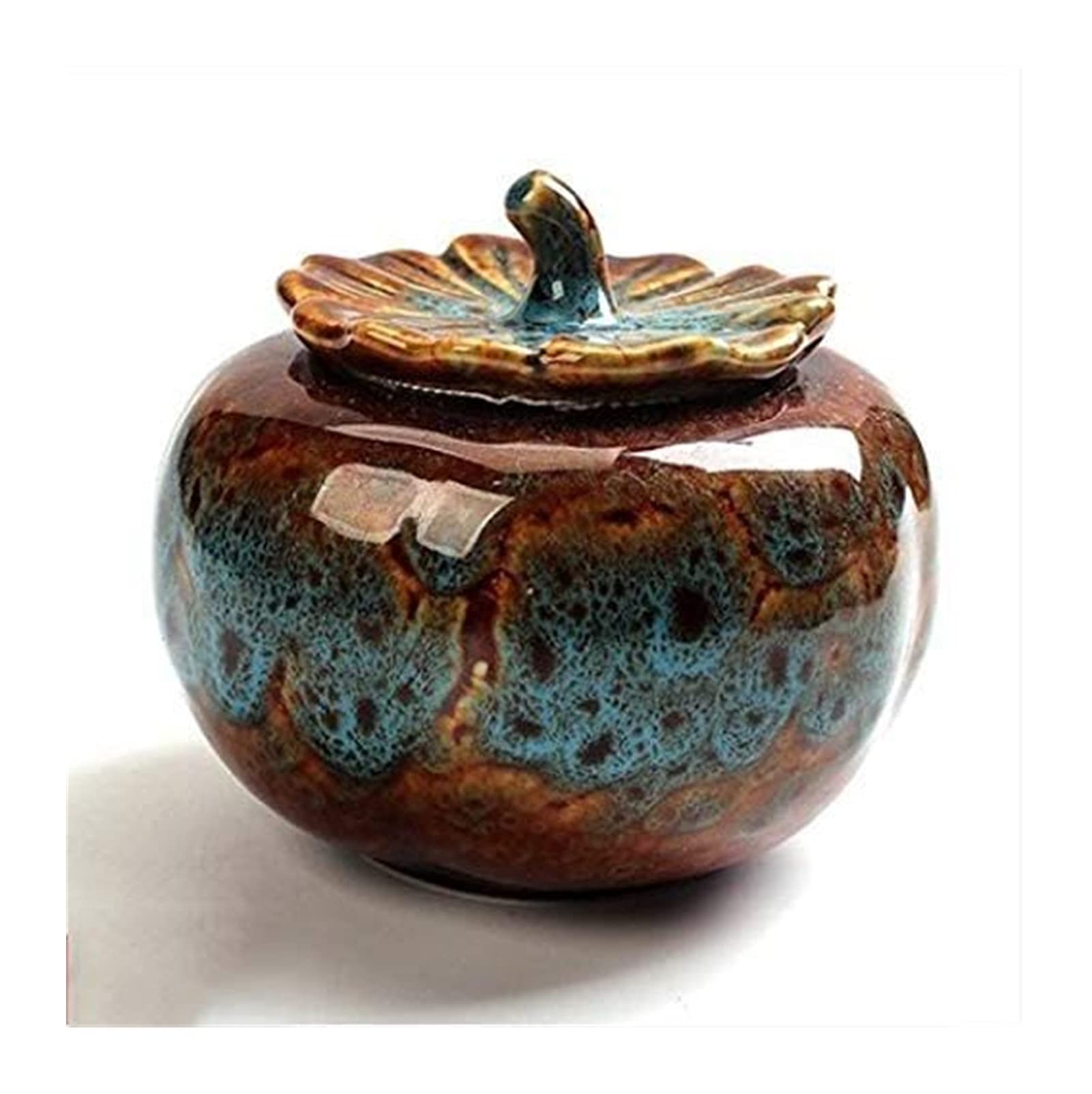 Rzqvhbkxwgt Blu Chinese Style Storage Jars,Tea Jar Tins Cans Canister Caddy & Canisters Persimmon Tin, Containers Food, (Color : )(Blu)