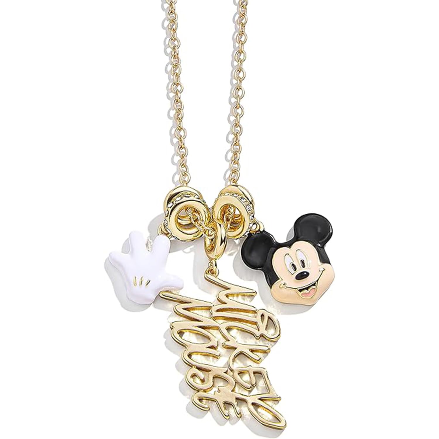 BaubleBar Disney Character Charm Necklace - Pretty Statement Necklaces for Disney Fans - Fashion Jewelry, Fun and Trendy Pieces for All Ages