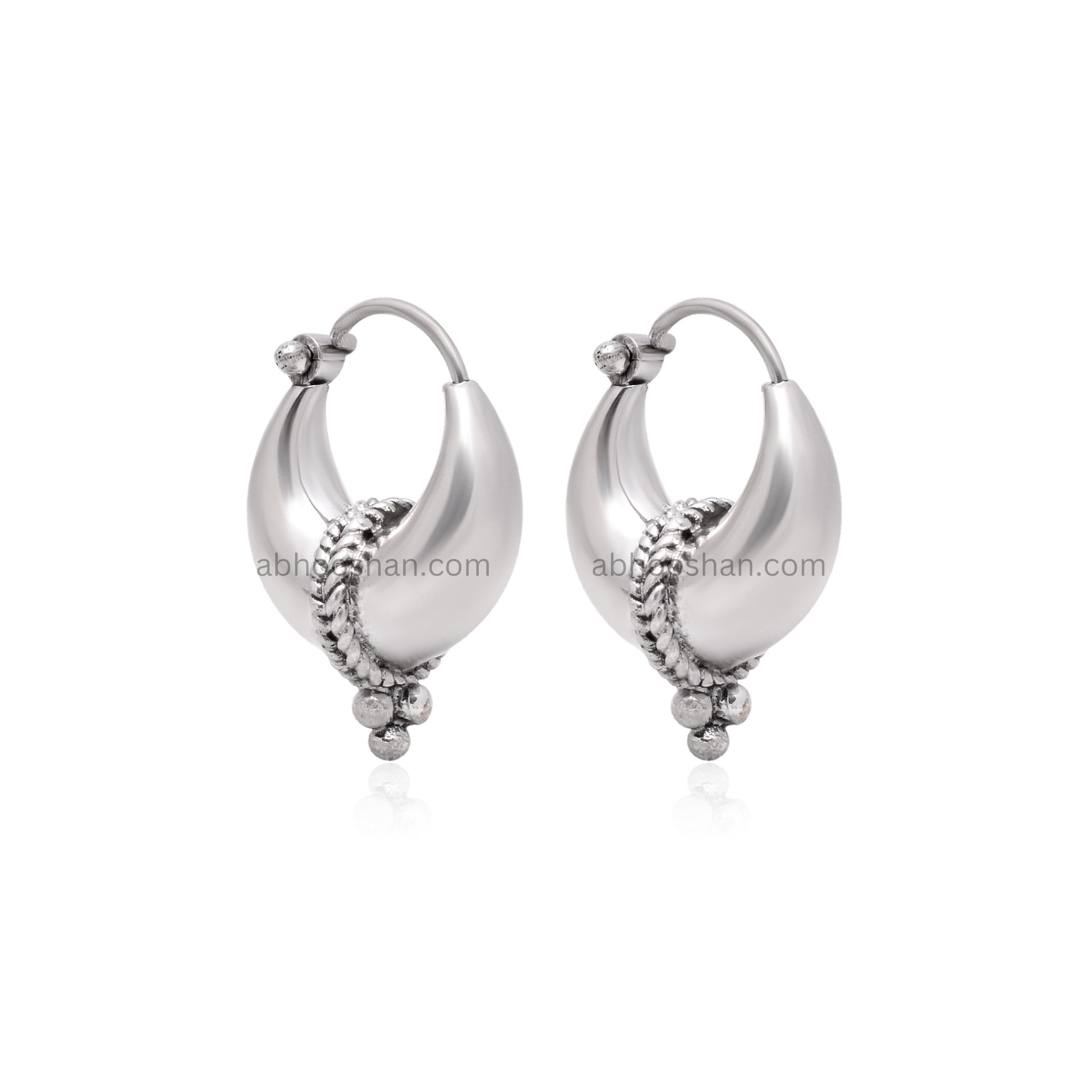 Abhooshan Unisexual Kaju Balis 925 Sterling Silver Hoop Earrings for Men-Classic Modern Men Jewelry-Men Earrings-Men Hoops-Silver Earrings for Men Stylish Men Jewelry (Silver-Kaju-Bali-Hoops-I) (B00N2XFQ7E) Amazon Price History, Amazon Price Tracker