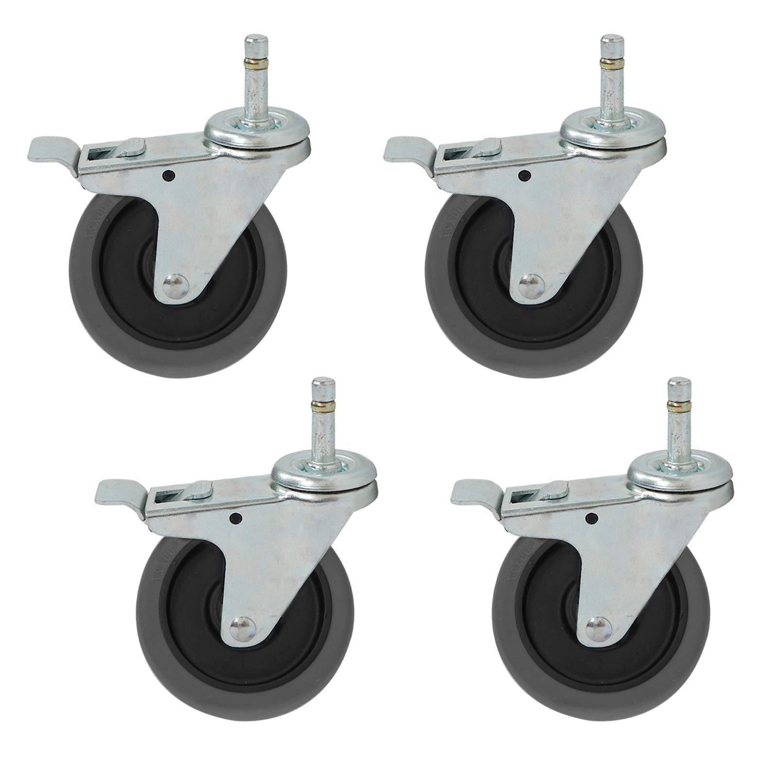 Wheels Castor Wheels,4 Inchor Wheels Heavy Dutynitureer Dining Car Swivel Wheels,Stemors Industry Trolley Wheel,Silent Movinger,4 Pack/Brake/35Mm/1.4In,Brake-16Mm/0.6In