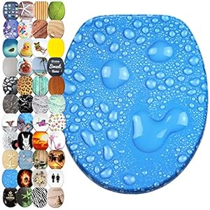 Sanilo WC-Sitz mit Wassertropfen in Blau