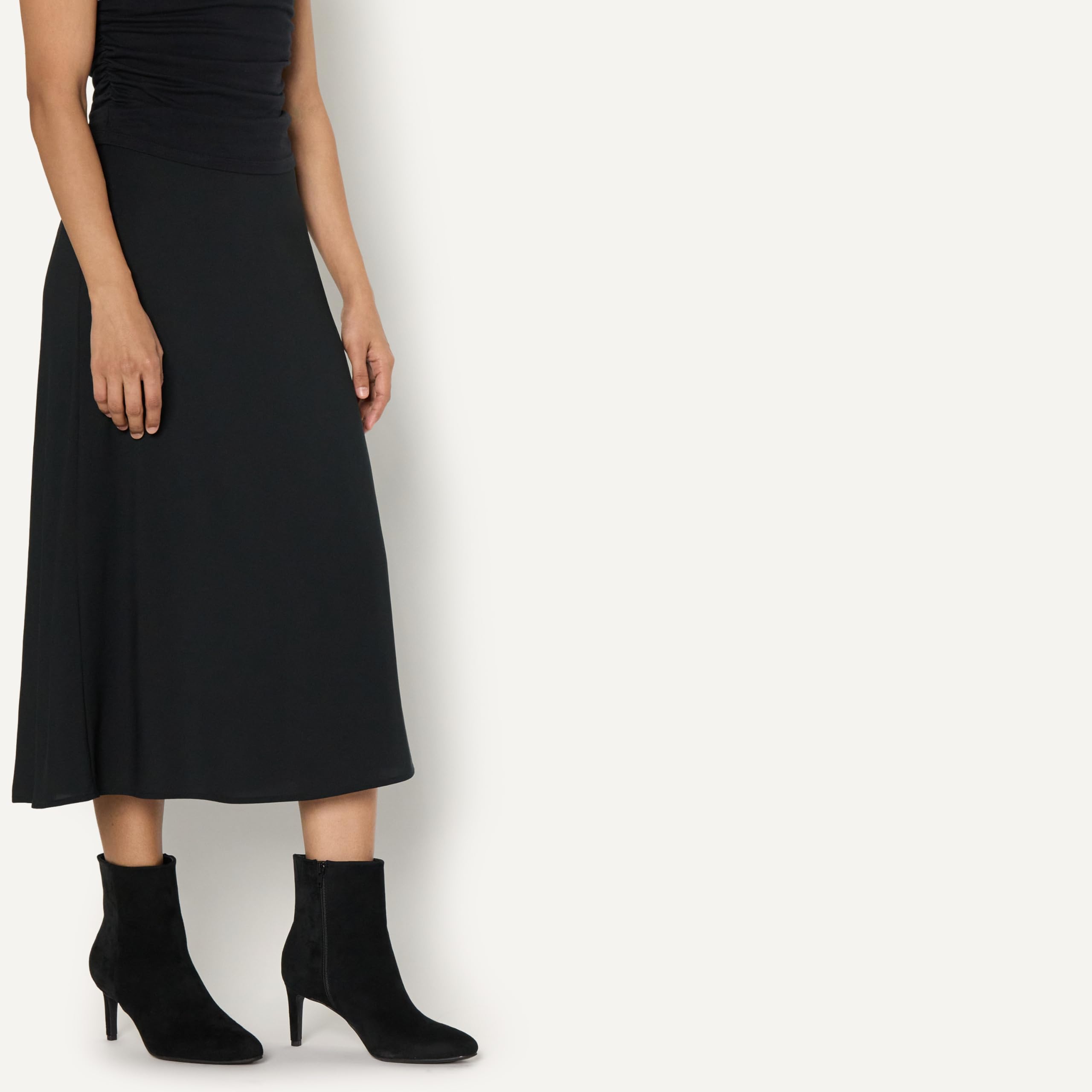 Amazon Essentials Botines de tacón de aguja para mujer con cremallera | Botas de vestir
