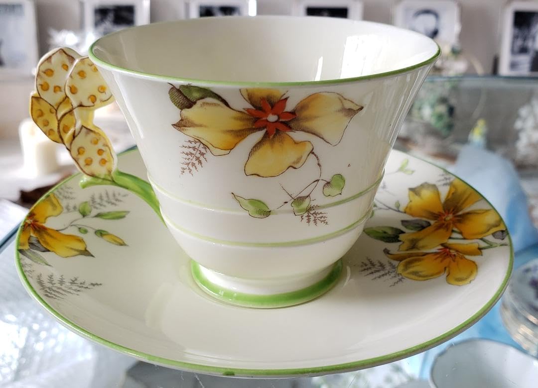 パラゴン フラワーハンドル カップ ティーカップ アンティーク 訳あり