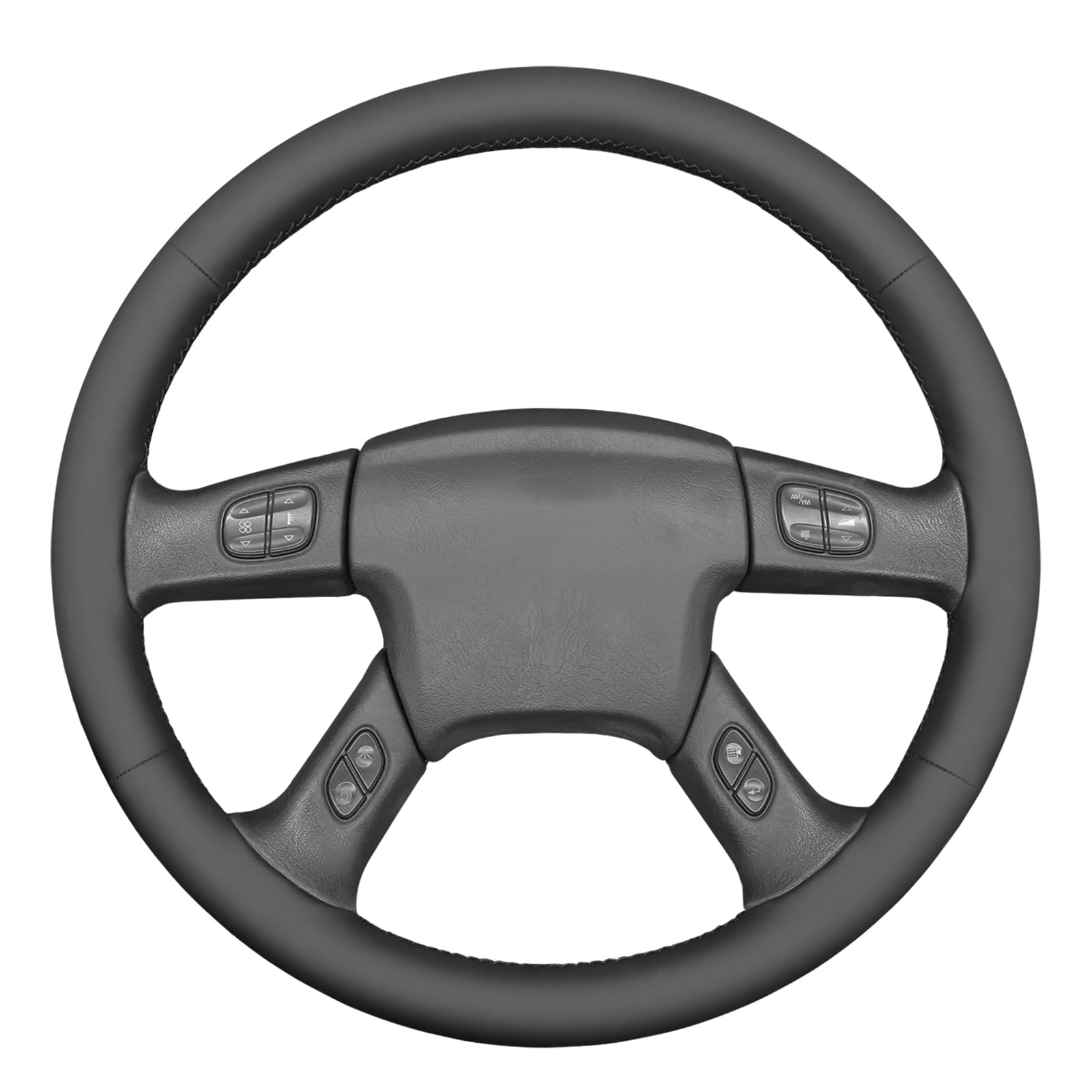 MEWANT Ręcznie ścieg pokrowiec na kierownicę samochodu do Chevroleta Silverado 2003-2007 ochraniacz na kierownicę akcesoria do kierownicy