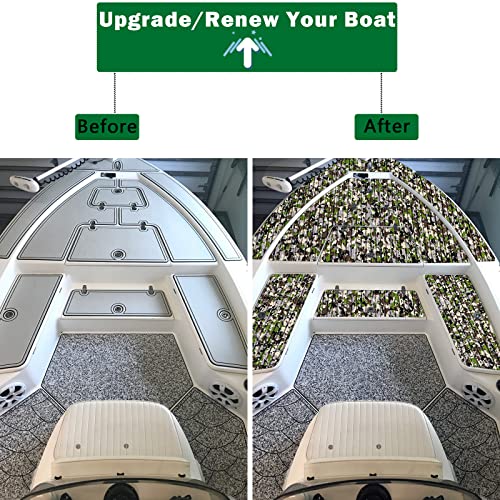 Marine EVA Foam Decking In Snow Camo By | Anti-Slip, Stylish 94.5" X 11.8 - Foto 14