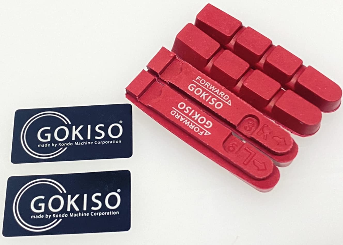 Amazon | GOKISOカーボンリムブレーキシュー赤シマノブレーキ用 
