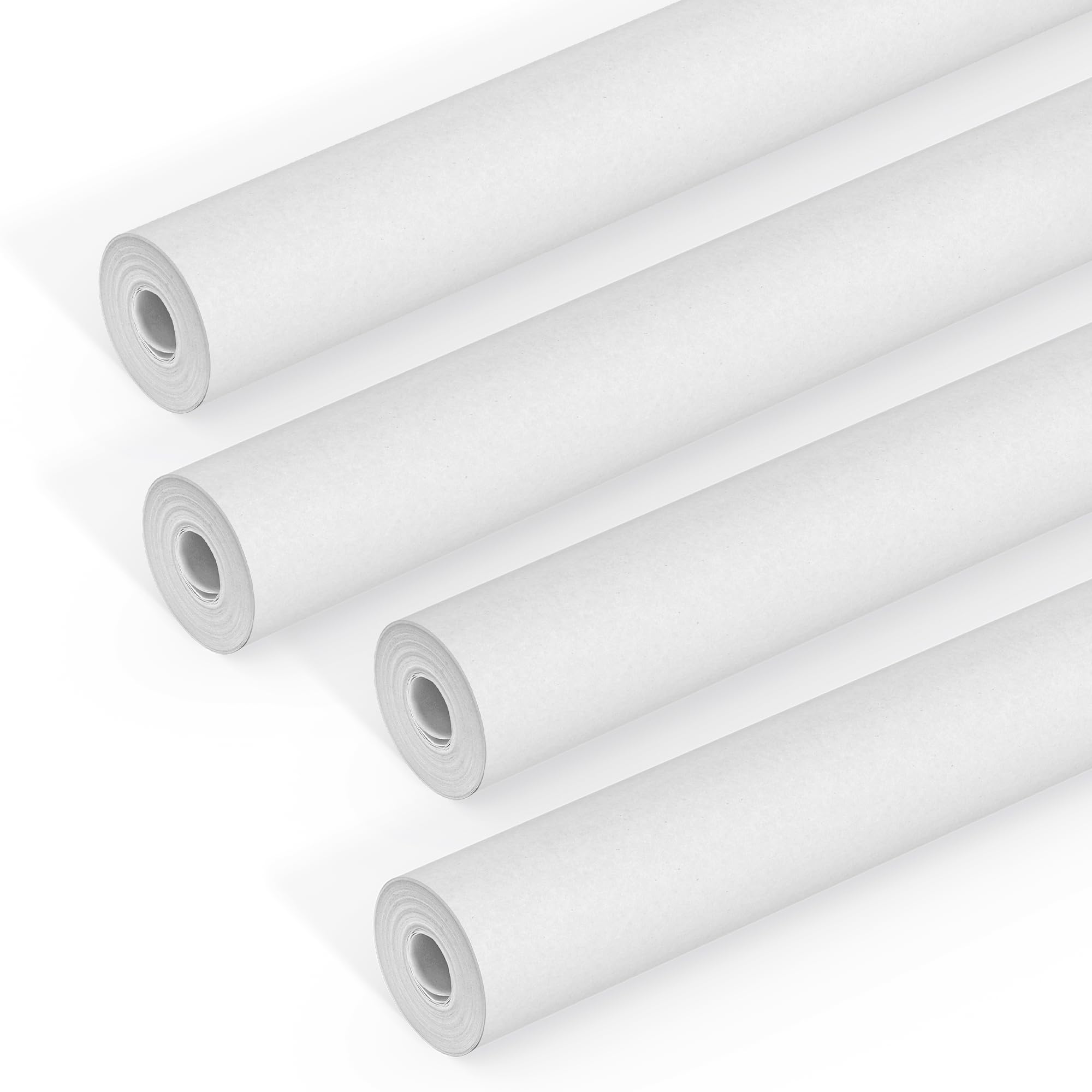 Winsome White 800 Grade Lining Paper For Walls - Thick Paintable Wallpaper Suitable For New& Damaged Walls For Paint -Single 10 Metre (Pack Of 4)