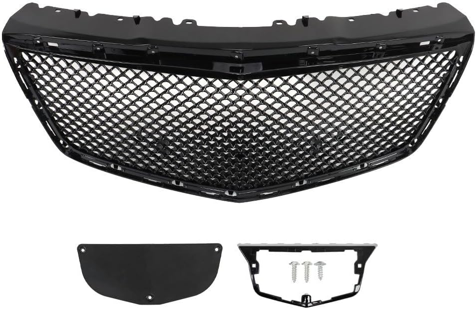 Black Gloss Black Mesh Front Bumper Grille for Cadillac CTS Sedan 2014-2019 -... Transform your sedans front-end style and boost engine cooling with our **Front Upper Bumper Grille**a premium Gloss Black, Mesh-style Replacement For Grille Assembly exclusively designed for 2014-2019 Cadillac CTS Sedan models. This durable Plastic grille blends sleek aesthetics with practical.. Gloss Black Mesh Front Bumper Grille for Cadillac CTS Sedan 2014-2019 -...