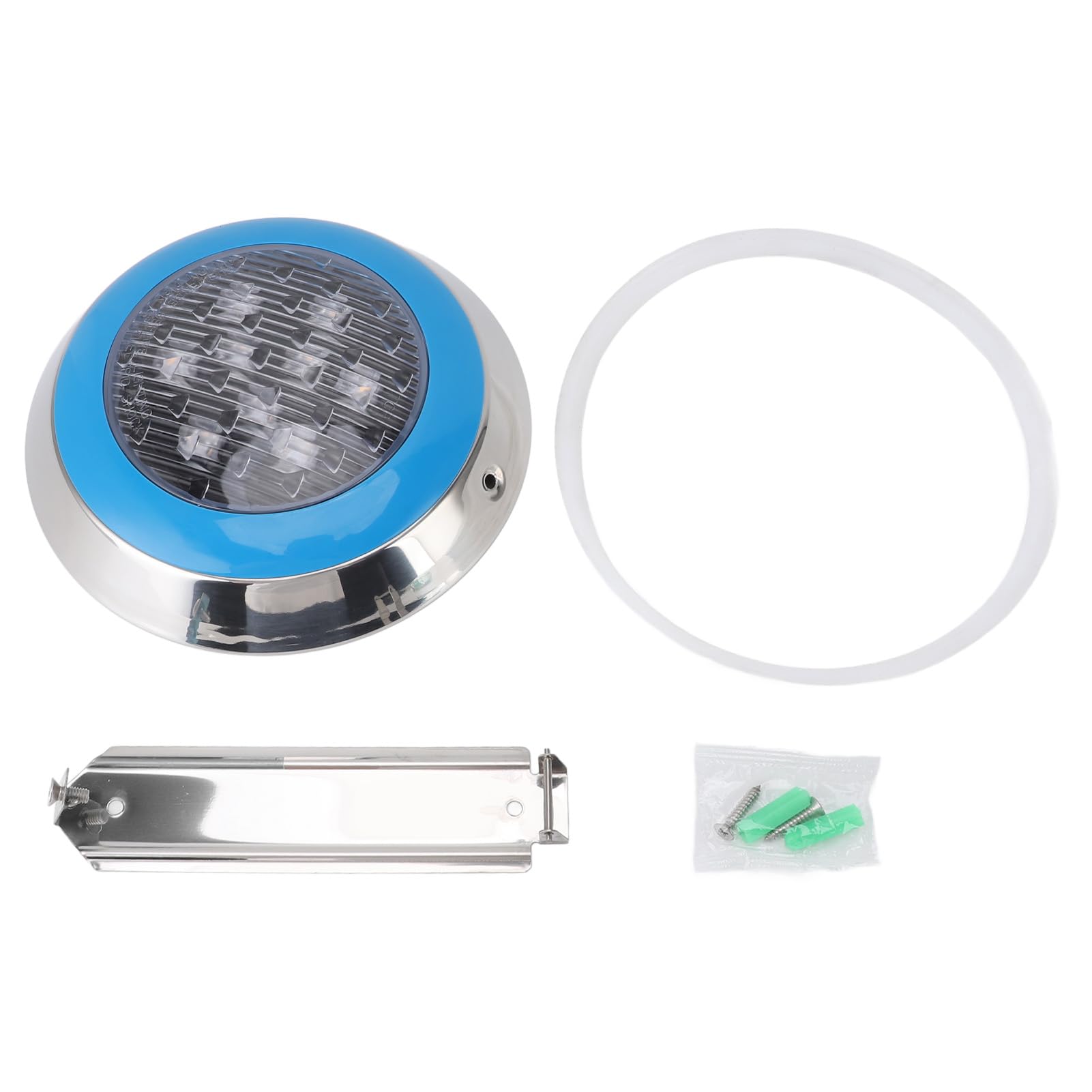 Tauchbare Poolbeleuchtung, professionell, warmweiß 3000 K, 24 V, eingelassene Unterwasser-LED-Leuchte, wasserdichte Schwimmbadlampe für Teich, und Spa mit ABS-Gehäuse (Sau)