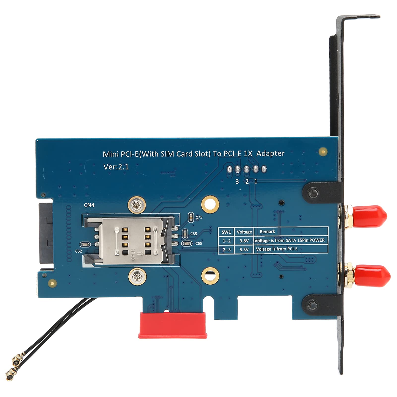 Yosoo Health Gear Mini PCIE Adapter, 4Pin Power Interface