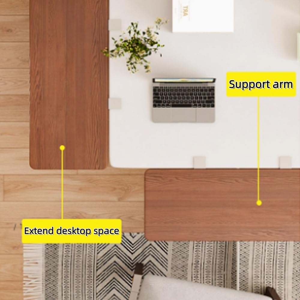 Klappbare Schreibtischverlängerung 17,5/40/50/60/70/80/90 cm, ergonomischer Schreibtisch Exr mit Tastaturablage, verstellbarer Tisch Exr für Home Office (Schwarz, 17,5 x 25 cm)