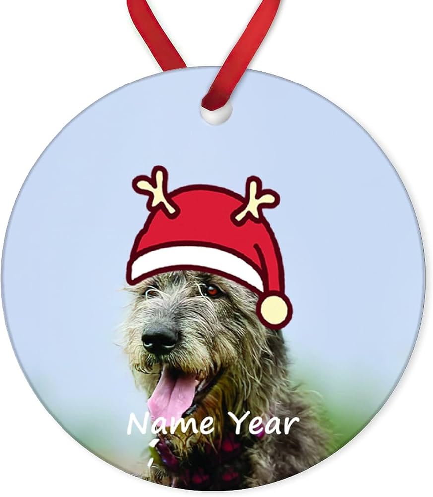 Irish wolfhound christmas ornaments Clearance