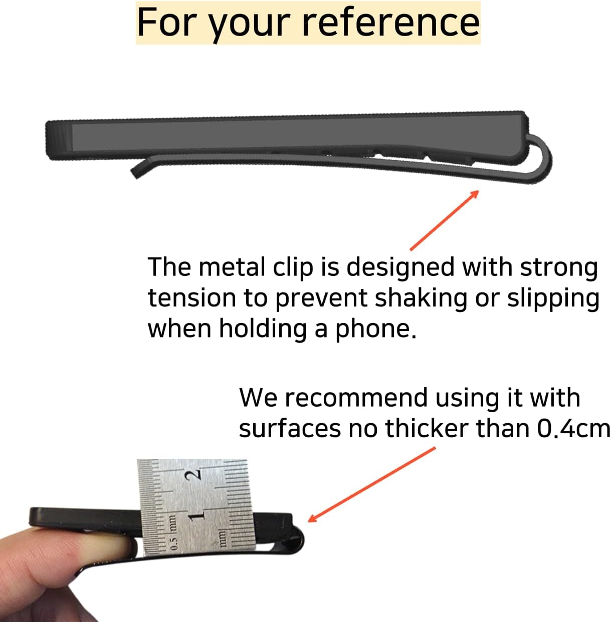 Magnetic Clip Phone Holder with Safety Strap – Hands-Free Mount for Backpack, Harness | Hiking, Delivery, Outdoor Use | MagSafe Compatible (MagSafe Compatible) - Image 3