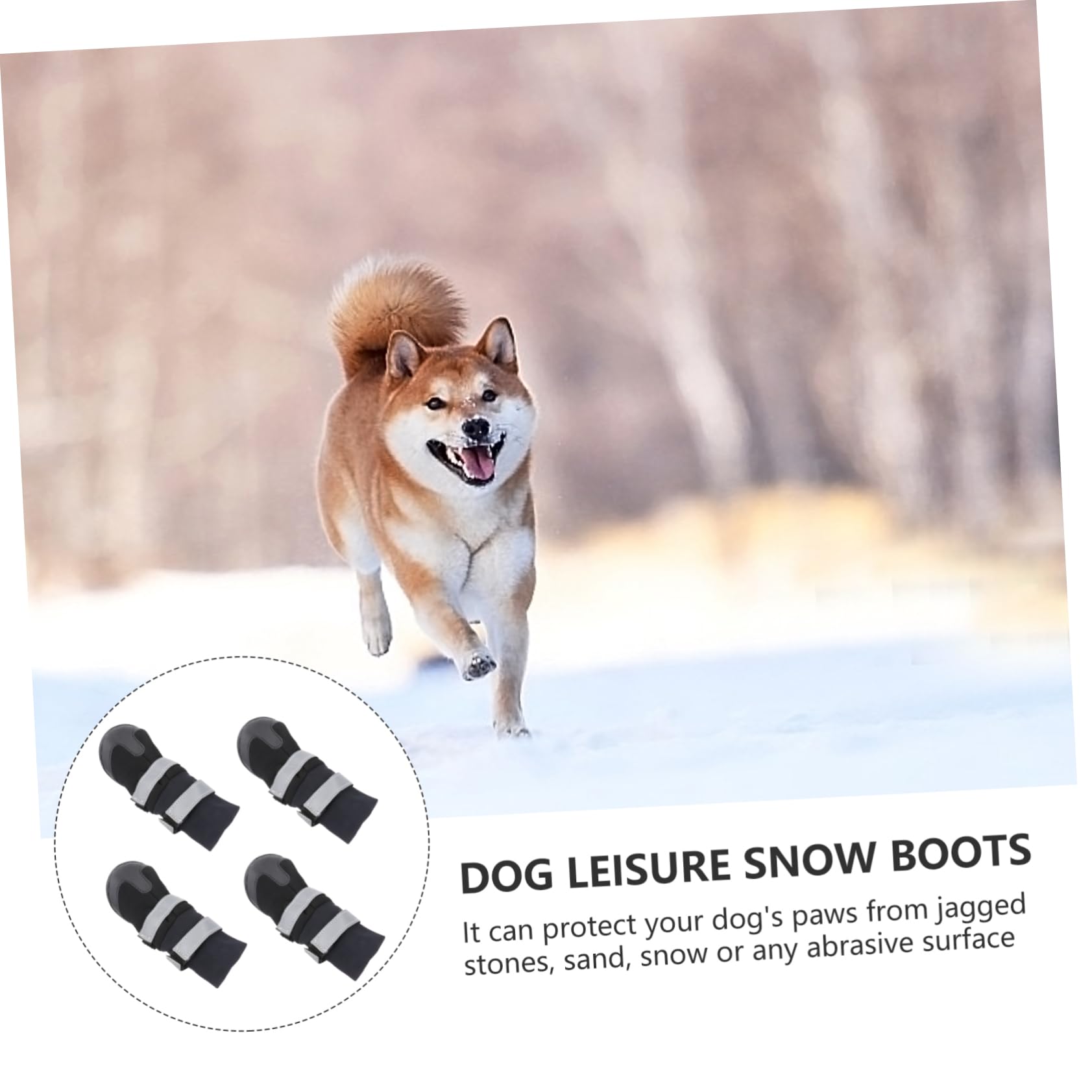 BESPORTBLE 8 Pièces Chaussures d'hiver pour pour pour Trottoir Chaud Antidérapants pour Animaux De Compagnie pour Chiens Petits Chaussures De