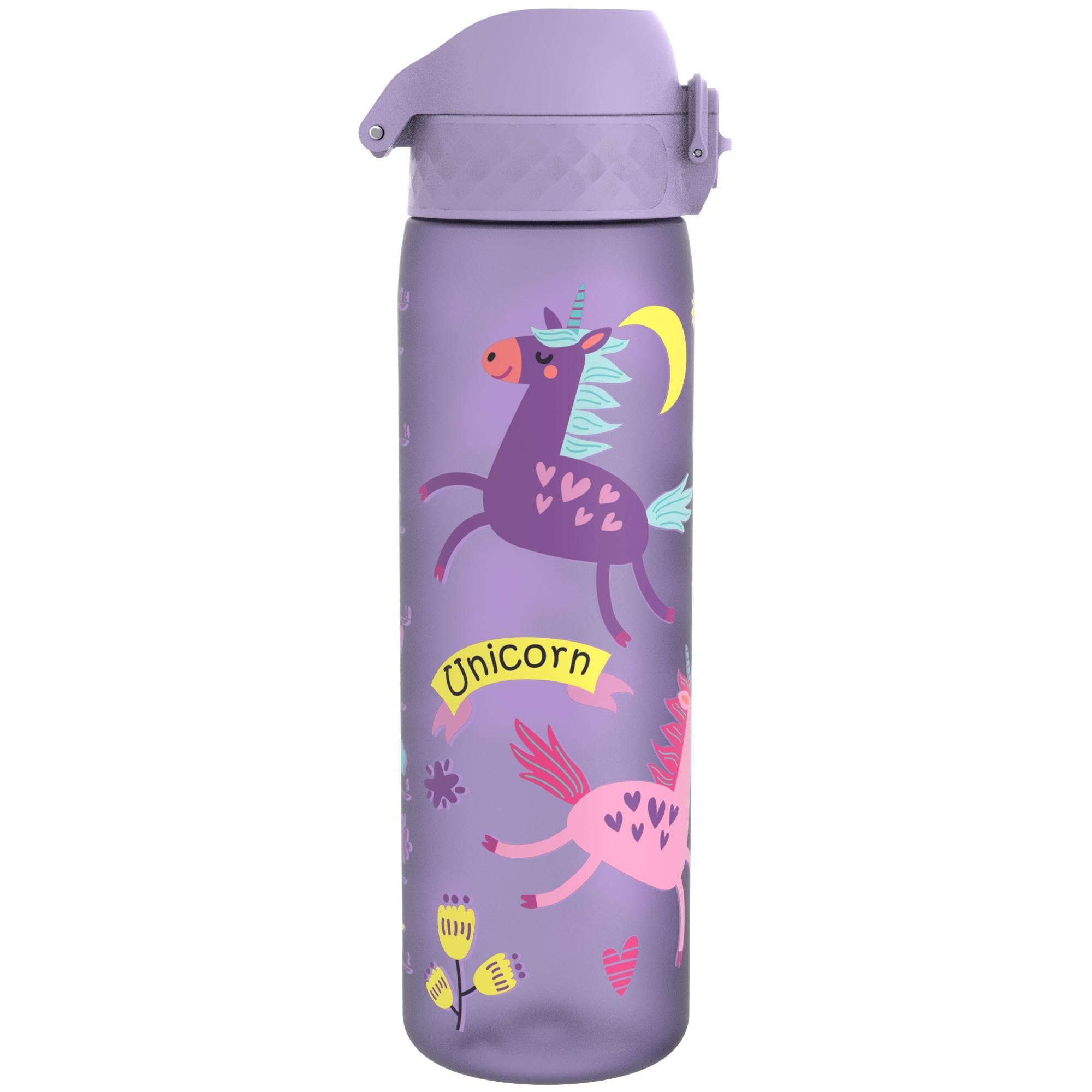 Ion8 Water Bottle, 500ml/18oz, Slim Leak Proof & BPA-Free Drinking Bottle, Secure Lock Prevents Spills, Dishwasher Safe - Image 3