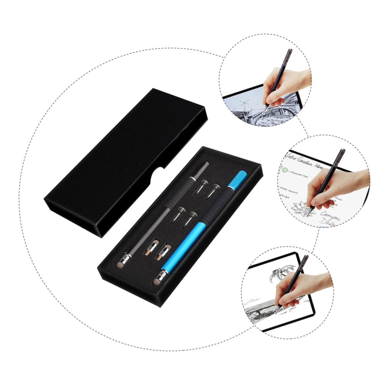 Pennino Capacitivo Due Scrittura A Mano Penna Touch Screen Per Tablet Pc Cellulare