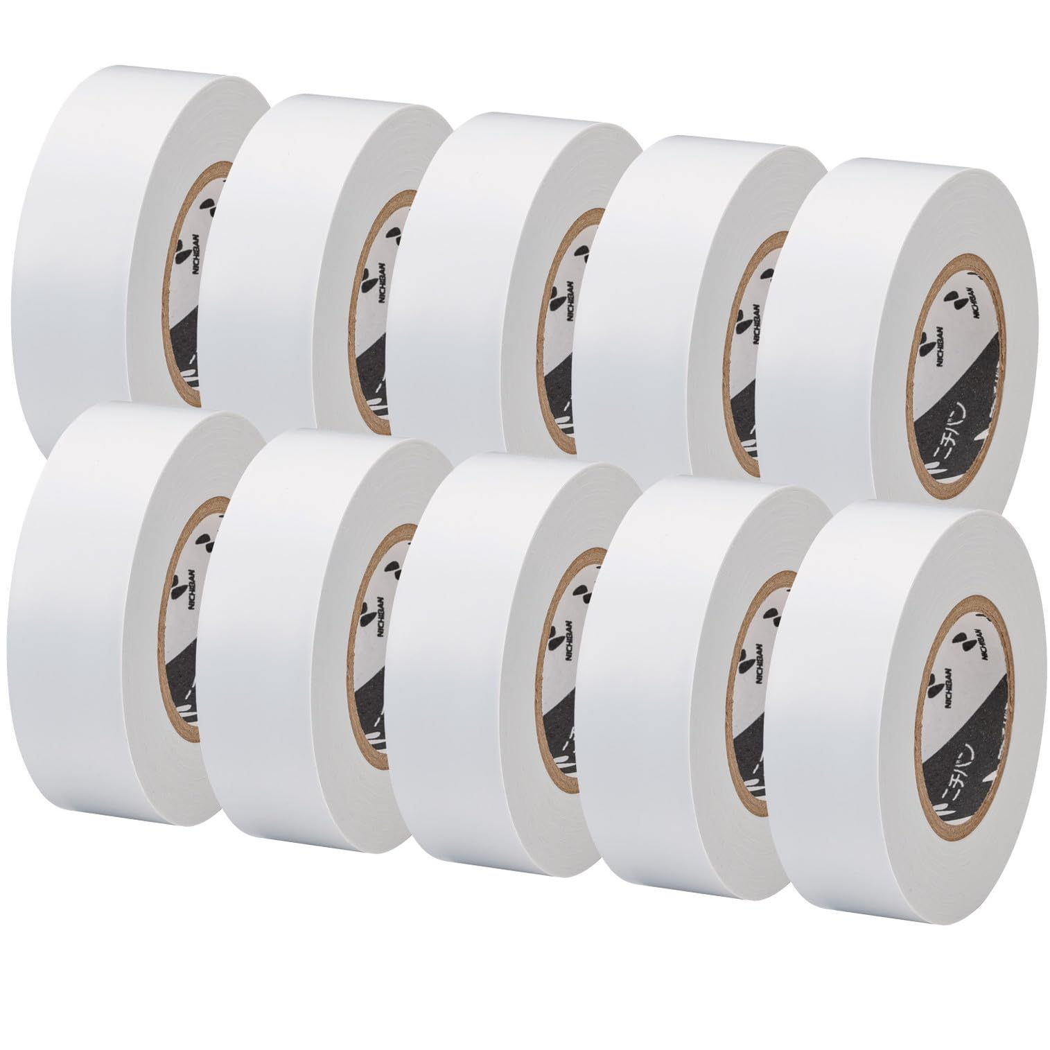 Amazon.co.jp: ニチバン ビニールテープ 10個入 19mm×10m VT195-10P 白