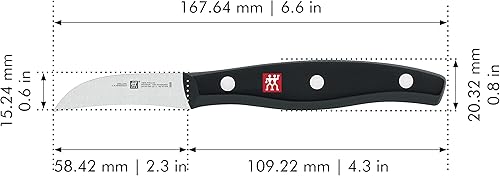 Miniatura 3 de ZWILLING Twin Signature - Cuchillo alemán pelador de pico de pájaro de 2.75 pulgadas, afilado, fabricado en una fábrica alemana propiedad de la