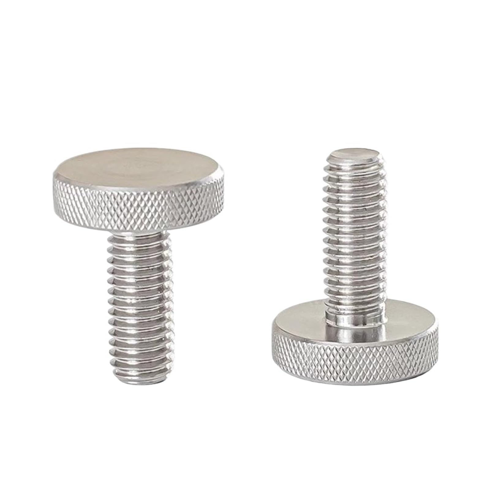 Tornillos de Cabeza Plana moleteados, Tornillos moleteados de Cabeza Plana, Acero Inoxidable 304, Totalmente roscados, Paquete de 20 tamaños múltiples