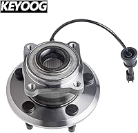 Vista 2 de KEYOOG 2 unidades 512440 (5 lengüetas con ABS) rueda trasera y conjunto de cojinete para terreno Ch-evy Equinox/G-MC 2017-2010