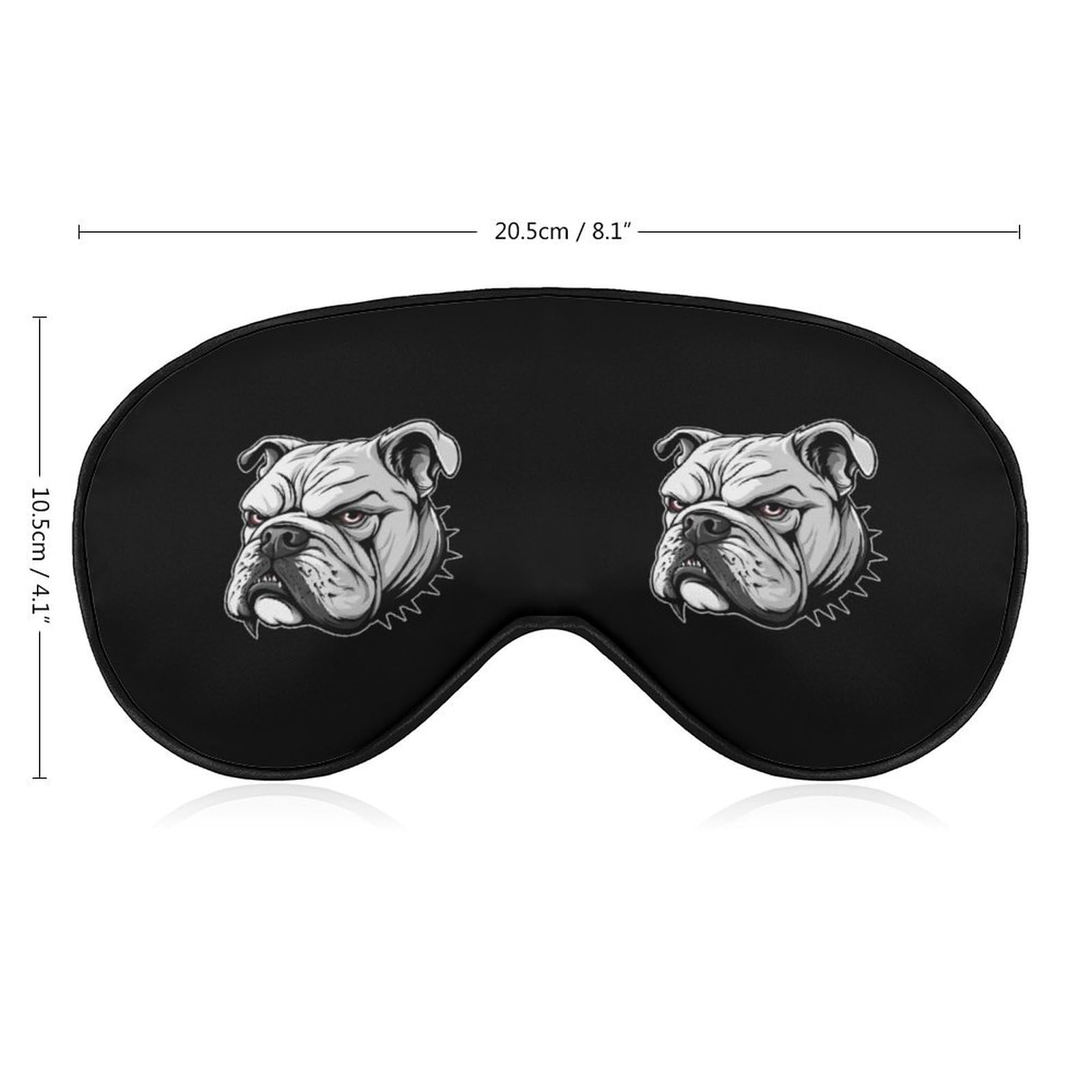 France Bull Dog Sleep Mask Eye Shade Cover Adjustable Strap for Travel Lunch Break Women Men