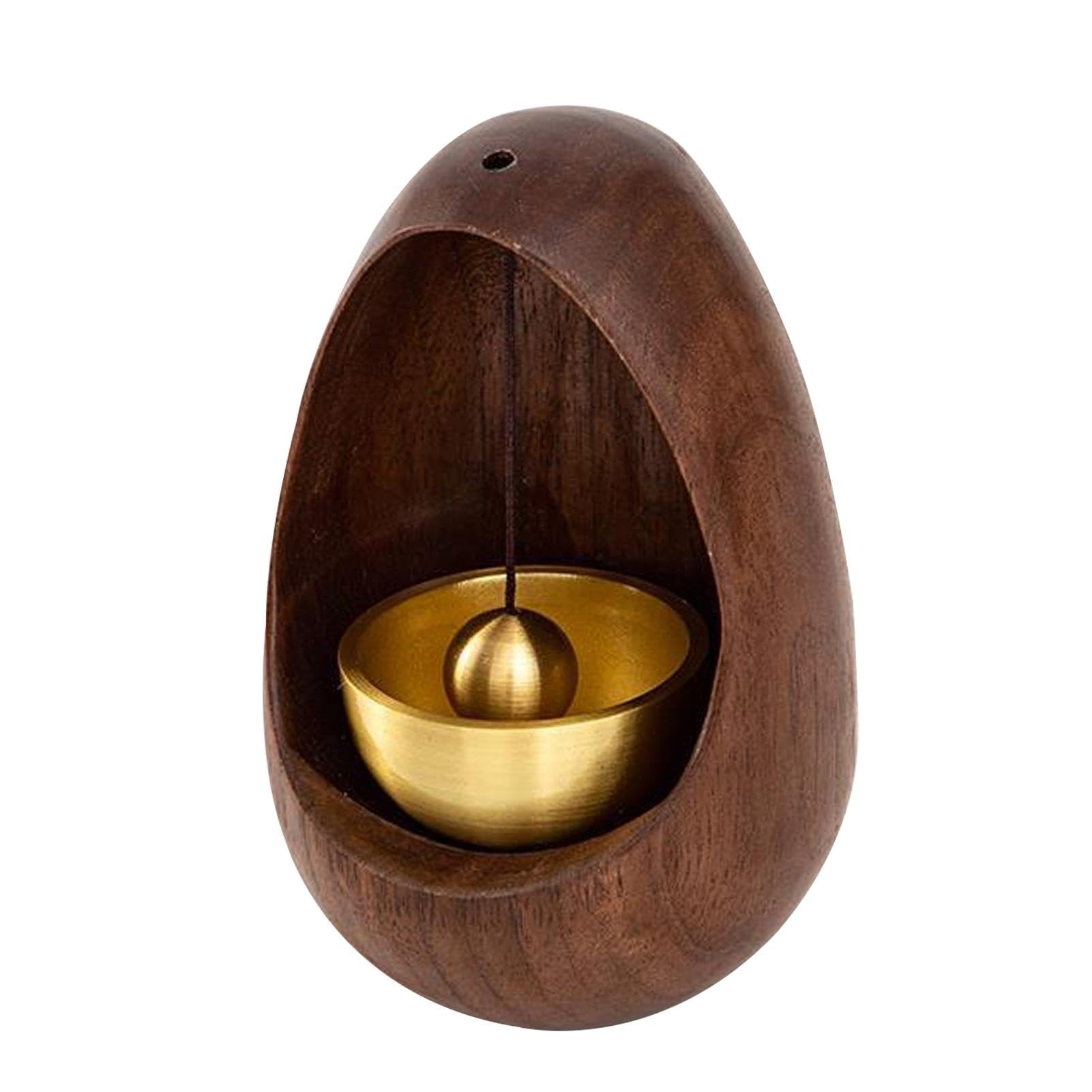 Cloche pour ouverture de porte Teksome : alerte sonore douce en bois pour accueil restaurant