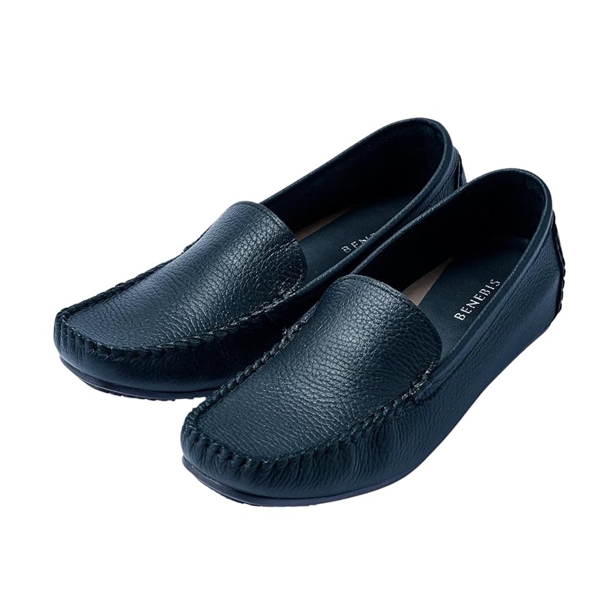 ベルメゾンBENEBIS グレー モカシン ローファー 24.5 未使用 ベルメゾンBENEBIS グレー モカシン ローファー 24.5 未使用