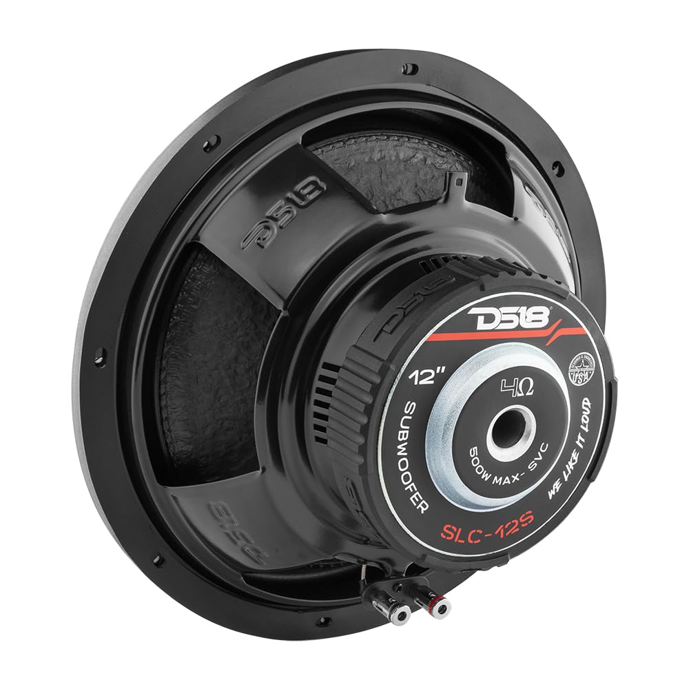 DS18 SLC12S Select Series 12" Single Voice Coil 500 Watt Max Subwoofer, Set di 1