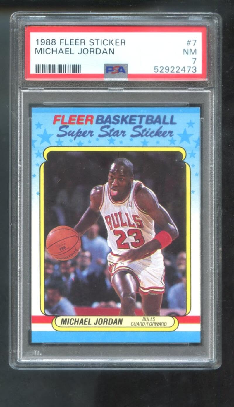 Amazon.com: 1988-89 Fleer #7 Michael Jordan Sticker PSA 7 Graded