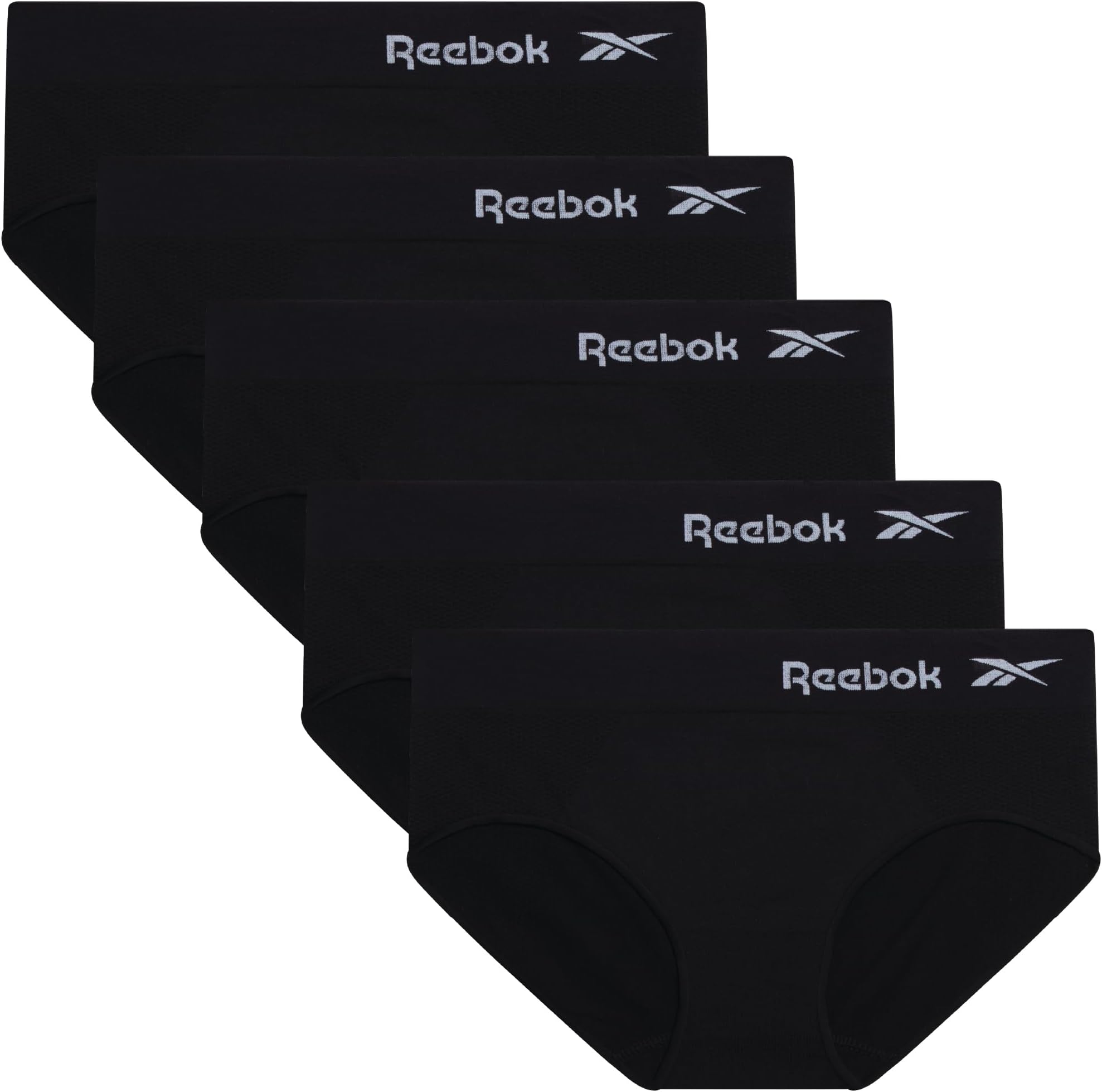 Hipster Panties for Women - 5 Pack Stretch Performance Seamless Underwear with Relaxed Tag-Free Waistband (S-XL)