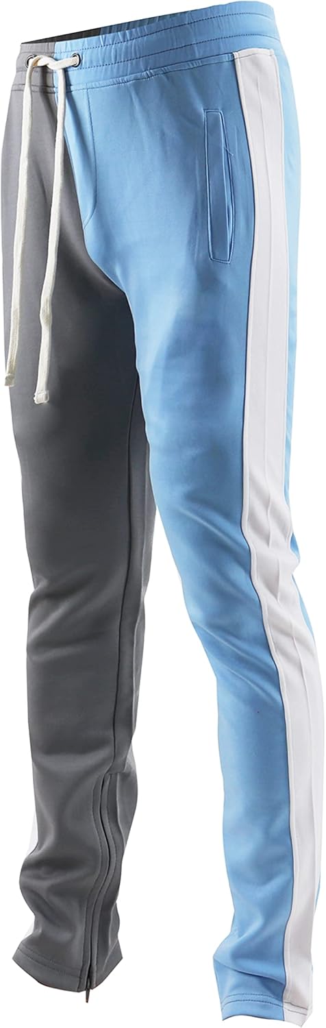 SCREENSHOT-Track Pants Basic Mens Premium Slim Fit Athletic Fitness Fashion Urban Lifestyle Streetwear Bottoms - Image 7