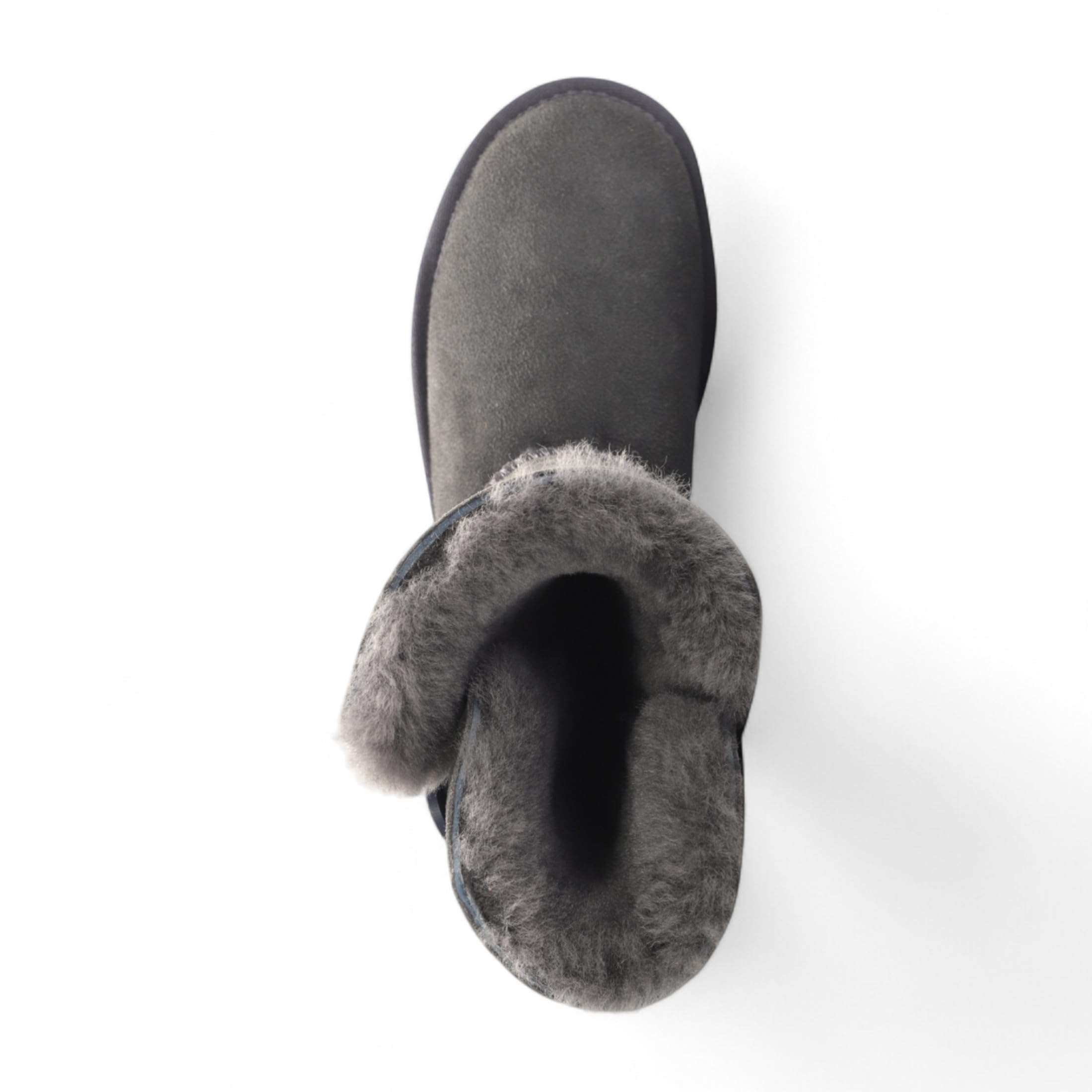 Stivali Invernali da Donna in Pelle di Pecora Scamosciata e Vitello Willow Stivali Slip On Con Bottoni e Fodera in Pelliccia Suola Antiscivolo Calda per Esterni Calzature Comode per il Freddo