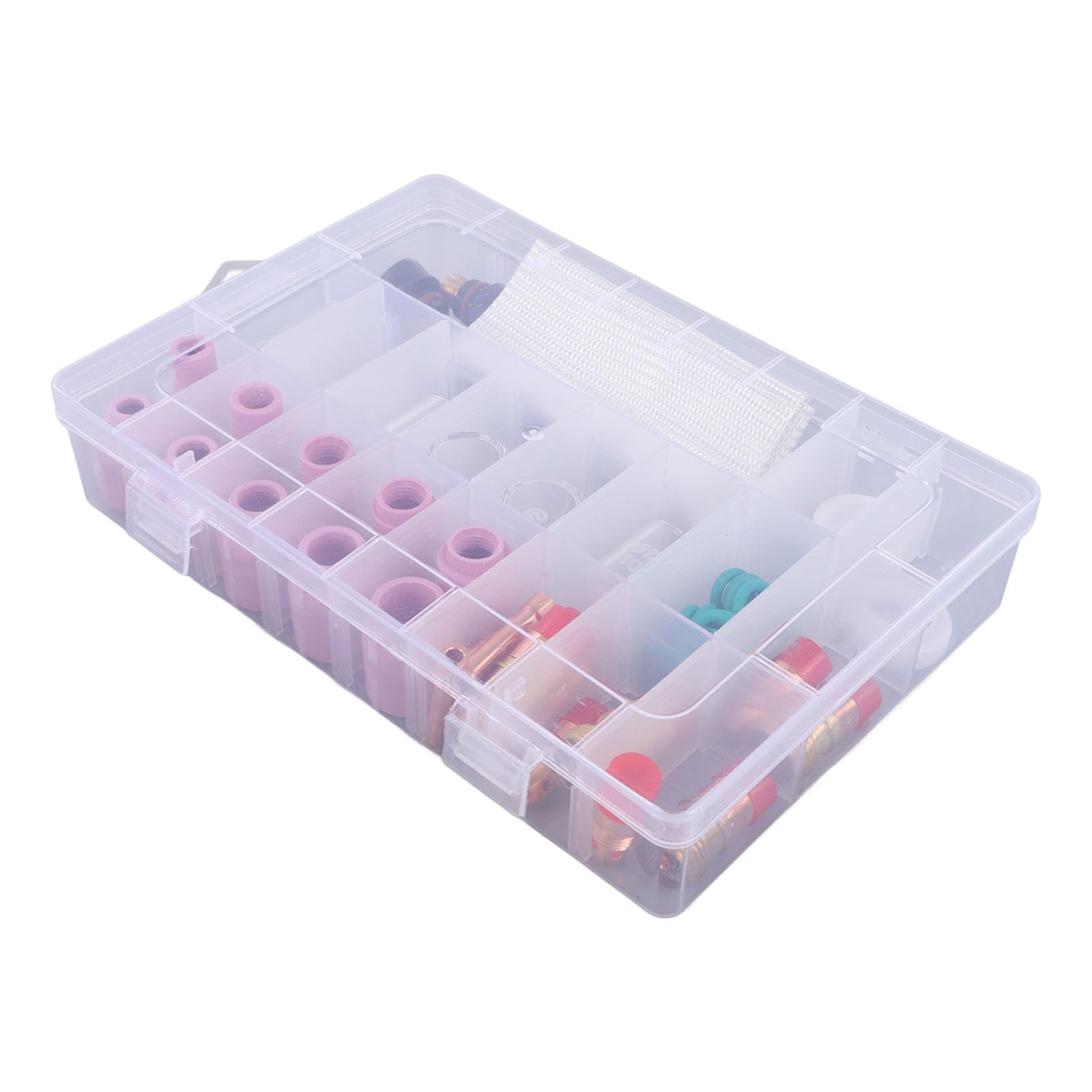 Accessori per Torce di Saldatura Tig 18 Wp17 per Attrezzatura per Pistola per Set di Pistole Ugelli di Saldatura per Pistola Vetro per Supporto Connettore in Ceramica 26 Kit 56
