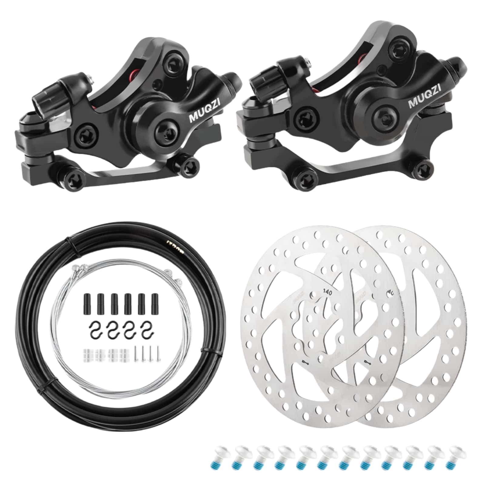 Trkimal Bicycle Disc Brake Kit Front Rear Caliper Brake Disc | FindTheDeal
