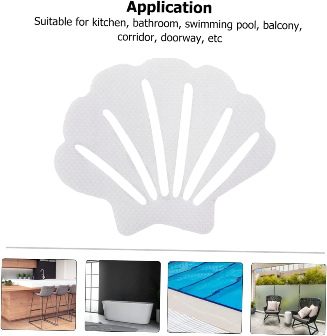 24Pcs Non Slip Bath Safety Strips Adhesive Shower Decals for Secure Bathtub Stairs Easy to Remove Without Residue for Bathroom Kitchen Pool More