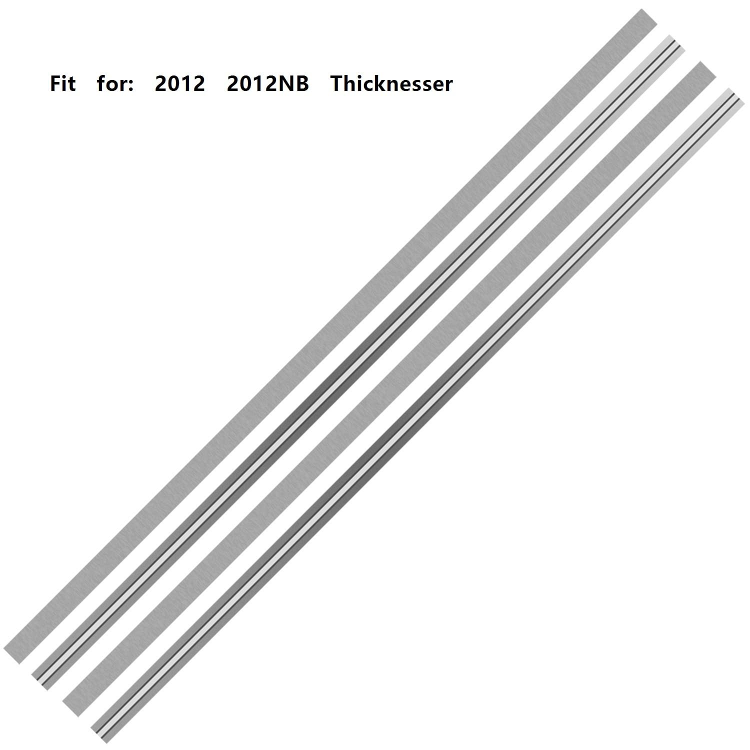 2 hojas de cepilladora HSS de doble filo, 306 mm x 8 mm x 2 mm, herramientas de carpintería metálicas, cuchillas de cepilladora de alta durabilidad.