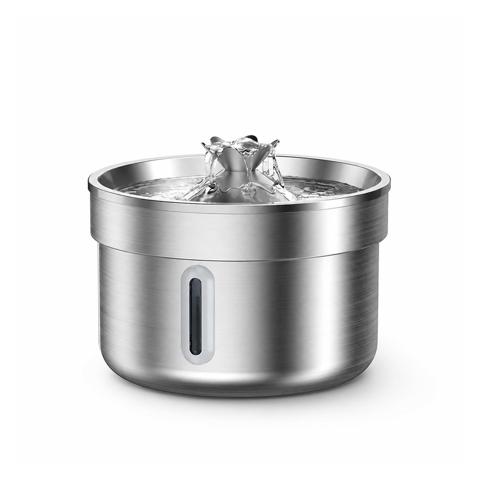 Fuente para Beber para Mascotas, Bebedero para Mascotas De Acero Inoxidable | Dispensador Automático De Agua Para Perros Y Gatos, Acero Inoxidable,