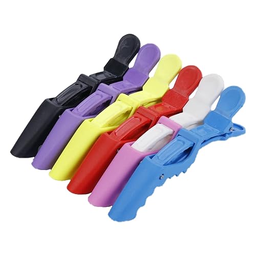 Pinzas de pelo de cocodrilo, 6 pinzas de pelo coloridas para seccionar, clips profesionales de peinado, pinzas de cocodrilo para el cabello, pinzas