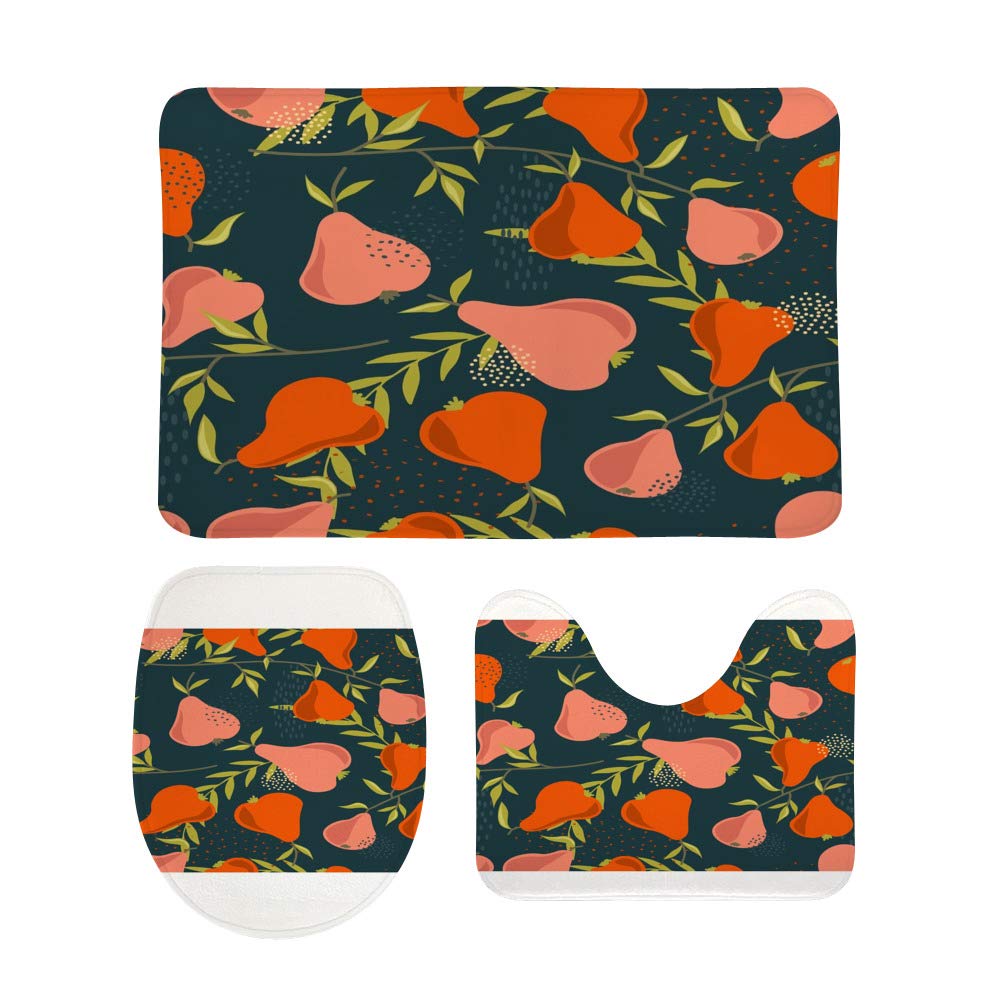 Tapis de salle de bain antidérapants lot de 3 pour éviter les sols humides et glissants