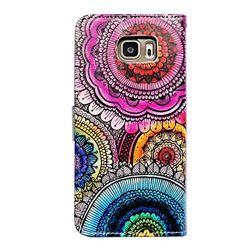 Bfun Packing Bcov Tribal Flowers Leather Wallet Cover Case For Samsung Galaxy Note 5 #TOP2