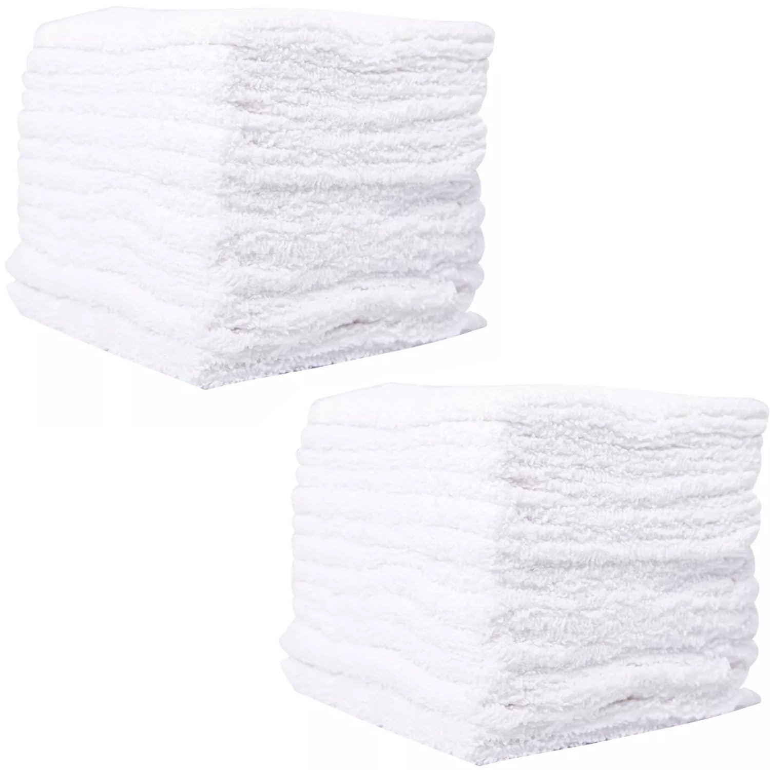 GABA Premium Soft Cotton Face Washer Towels- Face Towels 33X33cm - Perfect for Use in Hotels, Gyms, Spas, and Kitchens - Ultra-Soft, Absorbent & Quick-Drying Wash Cloths (24-Pack)